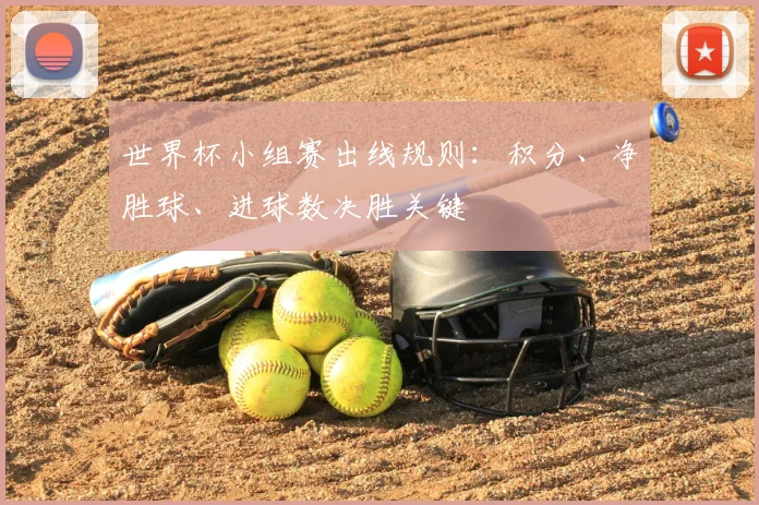 世界杯小组赛出线规则:积分、净胜球、进球数决胜关键