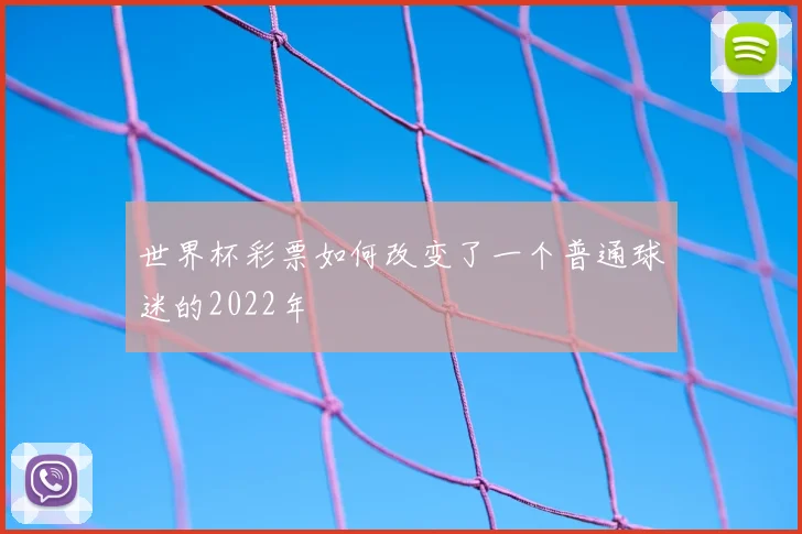 世界杯彩票如何改变了一个普通球迷的2022年